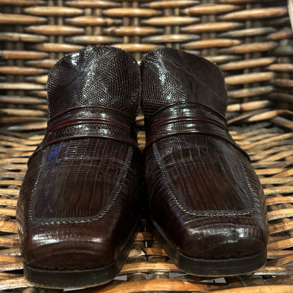 Fratelli Exclusive Made in Italy Textured Loafers in Rich Brown size 7 - Picture 7 of 12